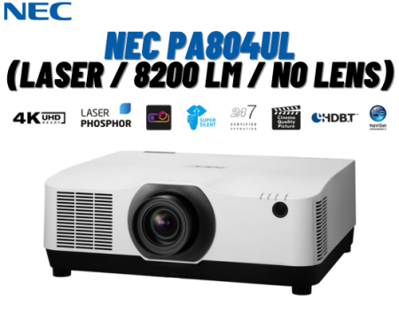 NEC PA804UL (Laser / 8200 lm / No Lens)