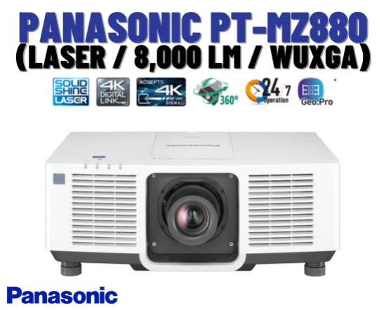 Panasonic PT-MZ880 (Laser / 8,000 lm / WUXGA)