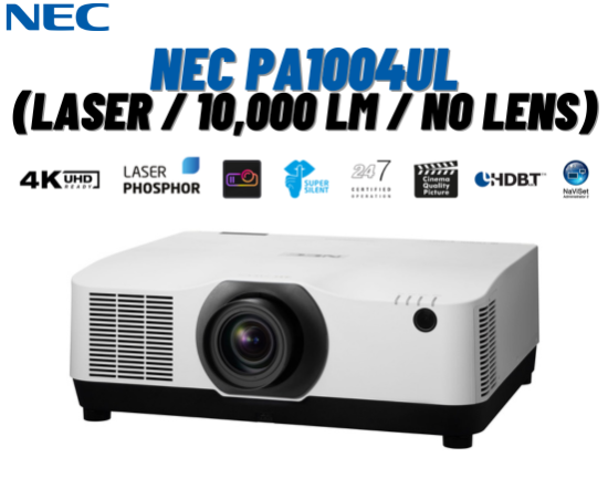 NEC PA1004UL (Laser / 10,000 lm / No Lens)